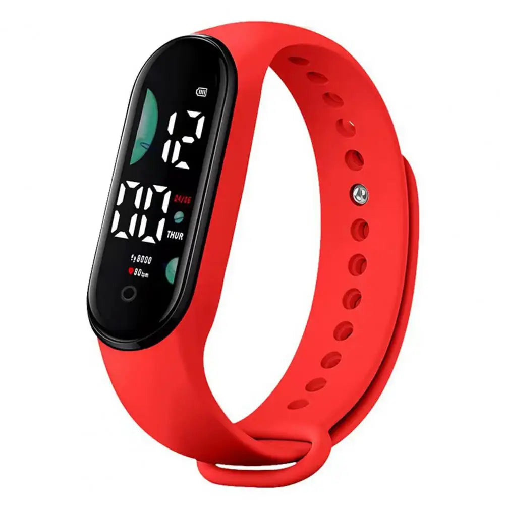 M9 Waterproof LED Touch Control Digital Sports Watch - Unisex Multifunctional Wrist Bracelet for Adults/Unisex and Kids