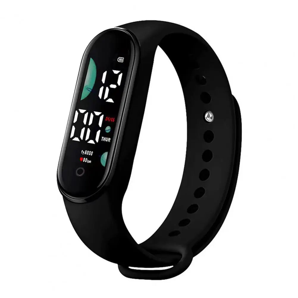 M9 Waterproof LED Touch Control Digital Sports Watch - Unisex Multifunctional Wrist Bracelet for Adults/Unisex and Kids