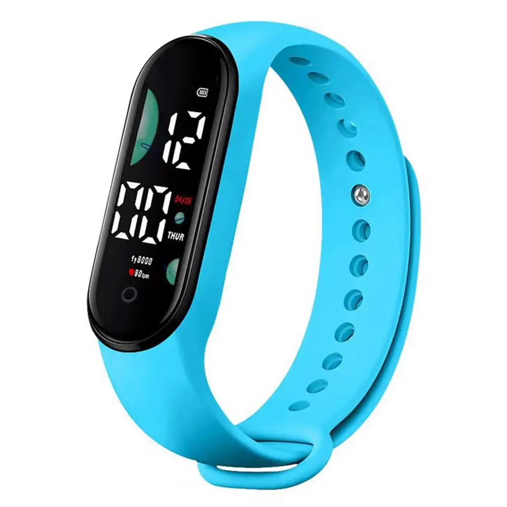 Waterproof LED Touch Control Digital Sports Watch - Unisex Multifunctional Wrist Bracelet for Adults/Unisex and Kids